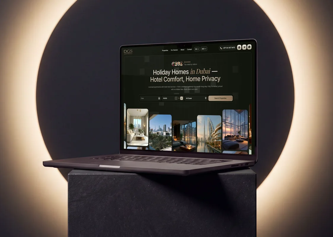 DGS Holiday Homes website